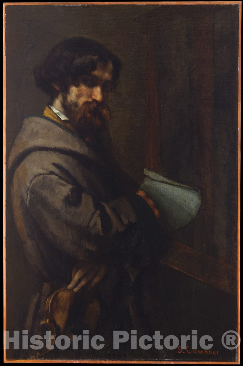 Art Print : Gustave Courbet - Alphonse Promayet (1822–1872) : Vintage Wall Art