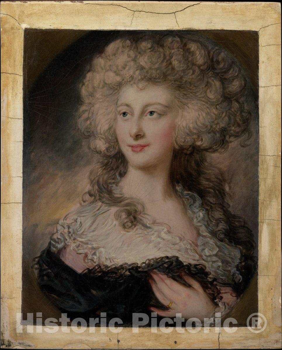 Art Print : Gainsborough Dupont - Anne Elizabeth Cholmley (1769–1788), Later Lady Mulgrave : Vintage Wall Art