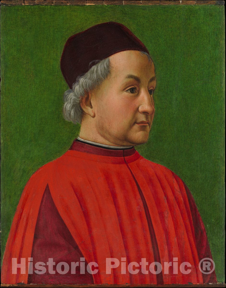 Art Print : Domenico Ghirlandaio (Domenico Bigordi) - Portrait of a Man : Vintage Wall Art