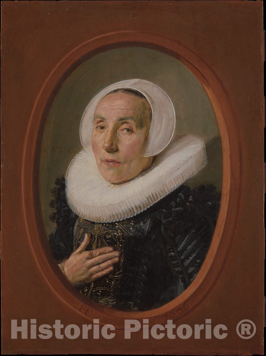 Art Print : Frans Hals - Anna Van der Aar (Born 1576/77, Died After 1626) : Vintage Wall Art