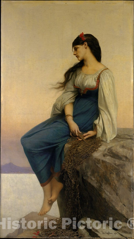 Art Print : Jules-Joseph Lefebvre - Graziella : Vintage Wall Art
