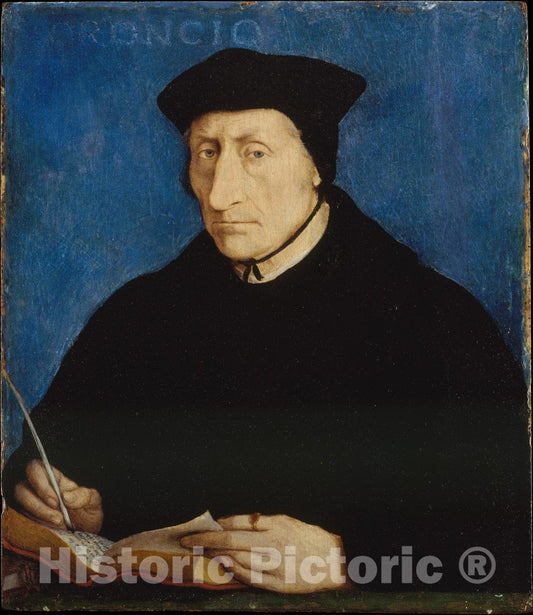 Art Print : Jean Clouet - Guillaume Budé (1467–1540) : Vintage Wall Art