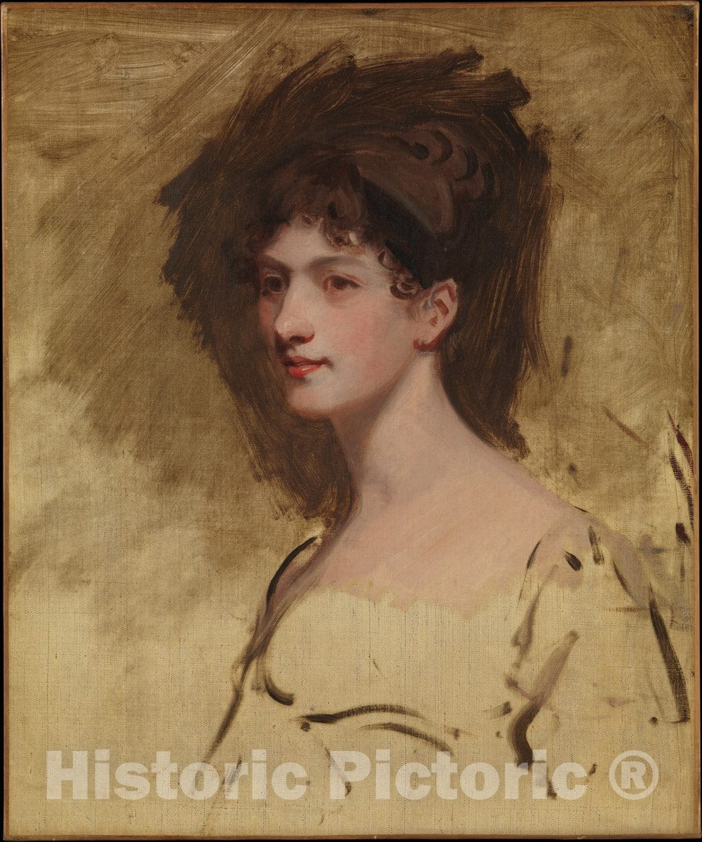 Art Print : John Hoppner - Lady Hester King (Died 1873) : Vintage Wall Art