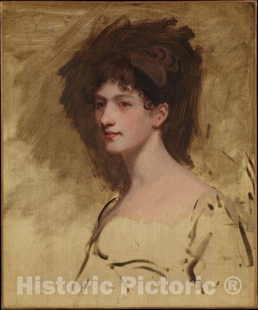 Art Print : John Hoppner - Lady Hester King (Died 1873) : Vintage Wall Art