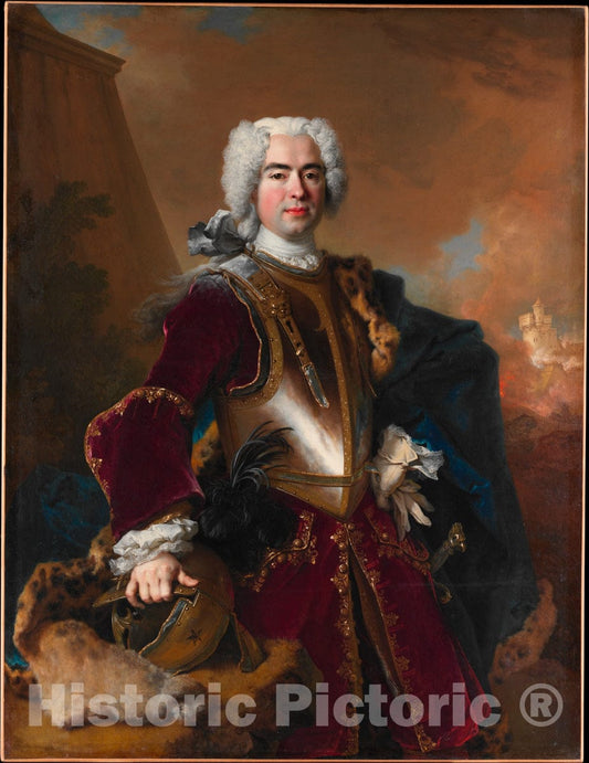 Art Print : Nicolas de Largillierre - André François Alloys de Theys d'Herculais (1692–1779) : Vintage Wall Art