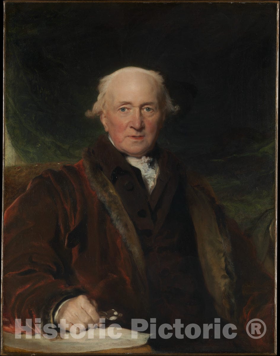 Art Print : Sir Thomas Lawrence - John Julius Angerstein (1736–1823) : Vintage Wall Art
