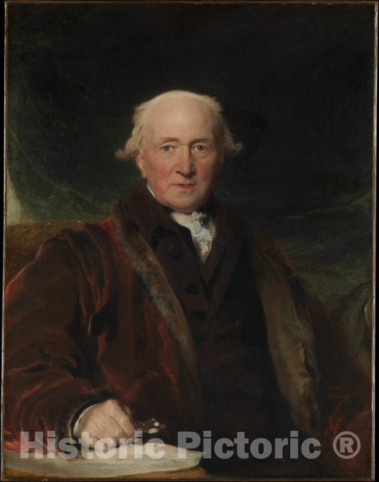 Art Print : Sir Thomas Lawrence - John Julius Angerstein (1736–1823) : Vintage Wall Art