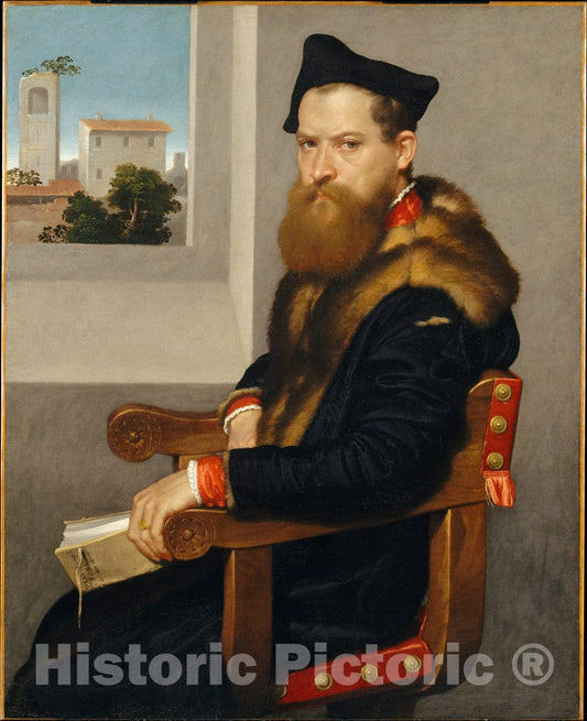 Art Print : Giovanni Battista Moroni - Bartolommeo Bonghi (Died 1584) : Vintage Wall Art