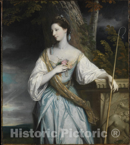 Art Print : Sir Joshua Reynolds - Anne Dashwood (1743–1830), Later Countess of Galloway : Vintage Wall Art