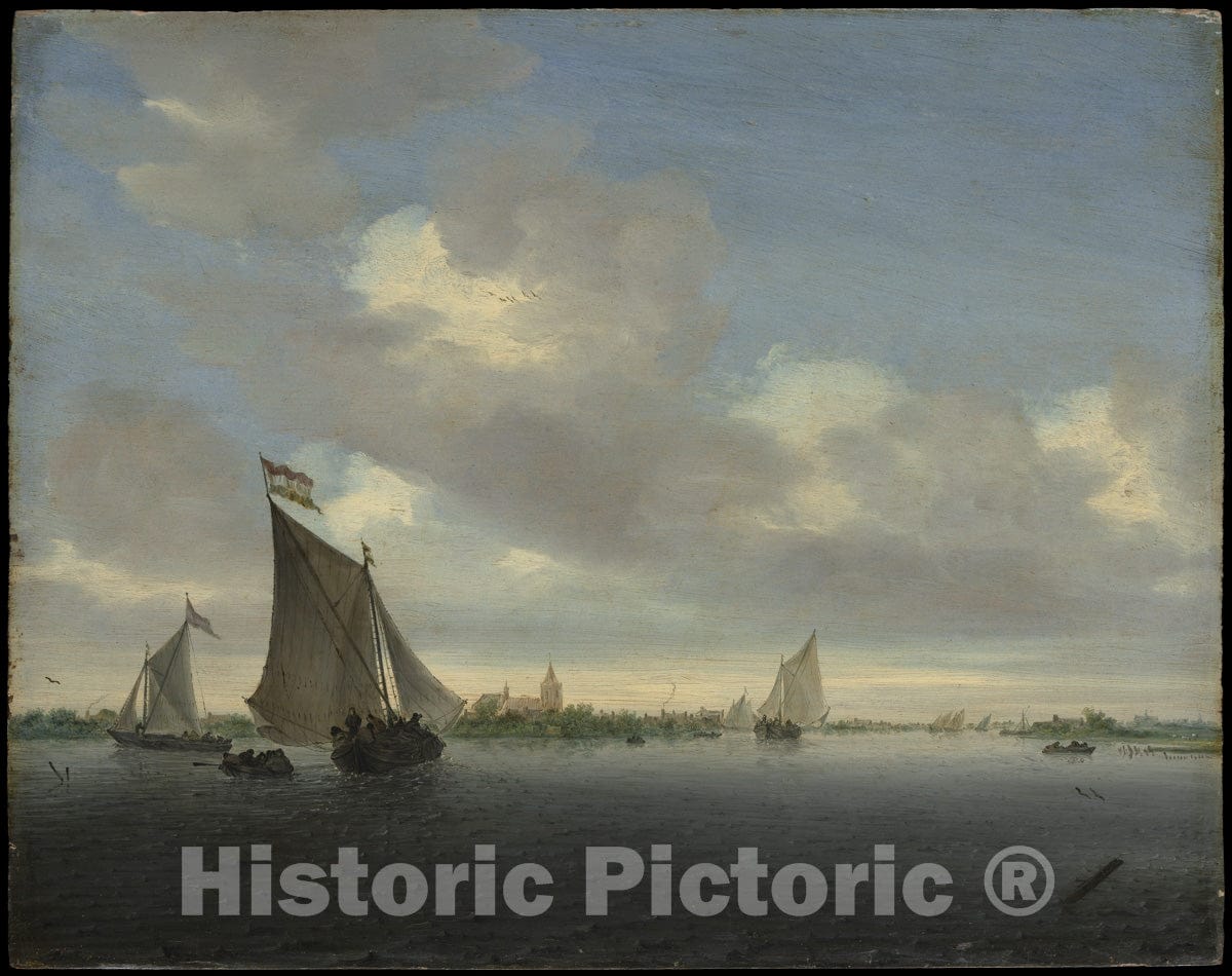 Art Print : Salomon Van Ruysdael - Marine : Vintage Wall Art