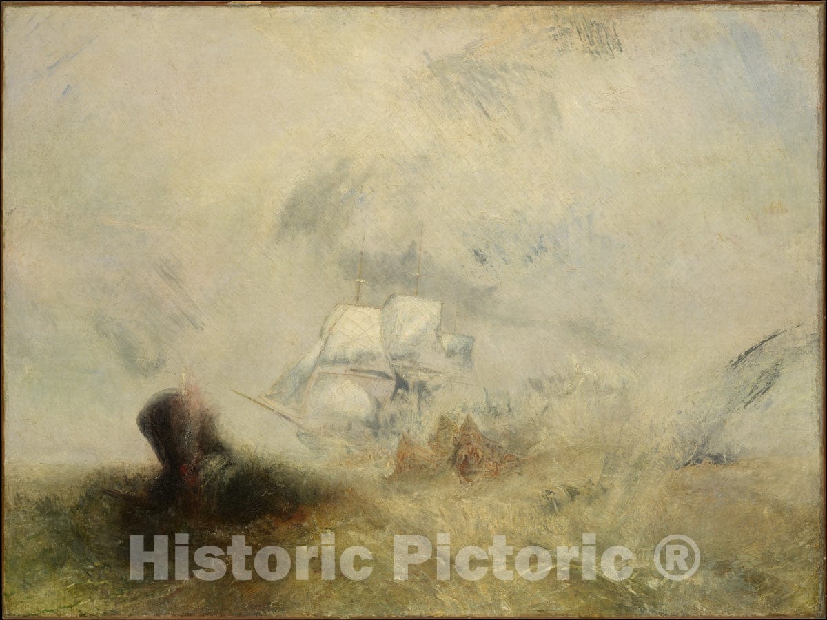 Art Print : Joseph Mallord William Turner - Whalers : Vintage Wall Art