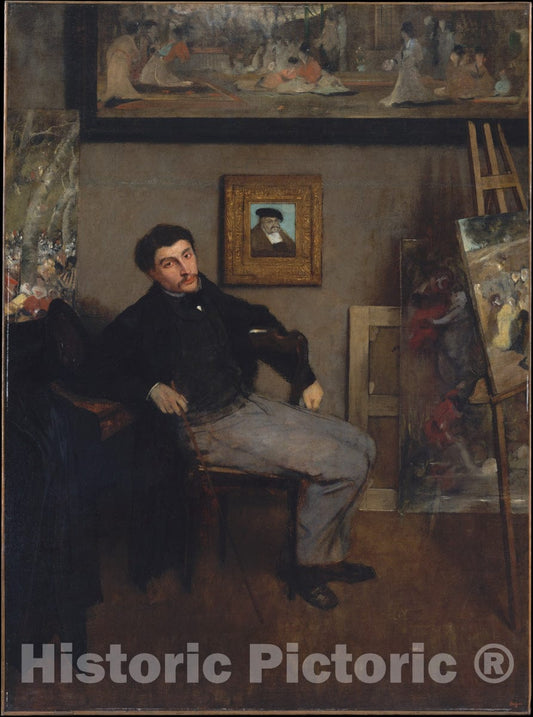 Art Print : Edgar Degas - James-Jacques-Joseph Tissot (1836–1902) : Vintage Wall Art