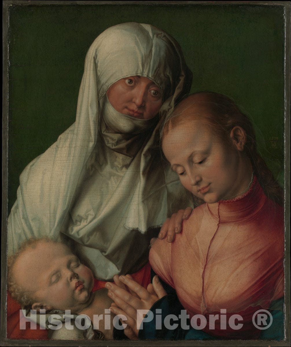 Art Print : Albrecht Dürer - Virgin and Child with Saint Anne : Vintage Wall Art
