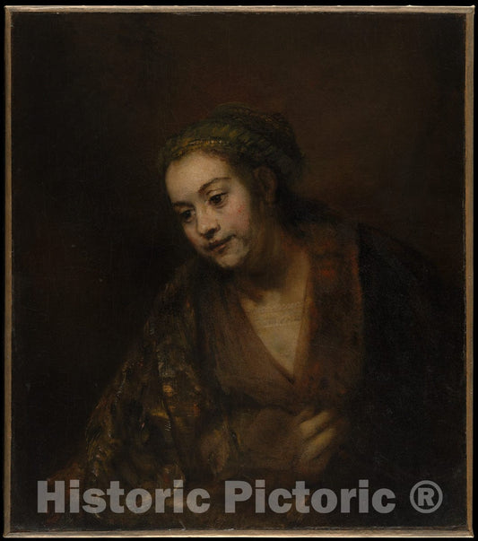 Art Print : Rembrandt (Rembrandt Van Rijn) - Hendrickje Stoffels (1626–1663) : Vintage Wall Art