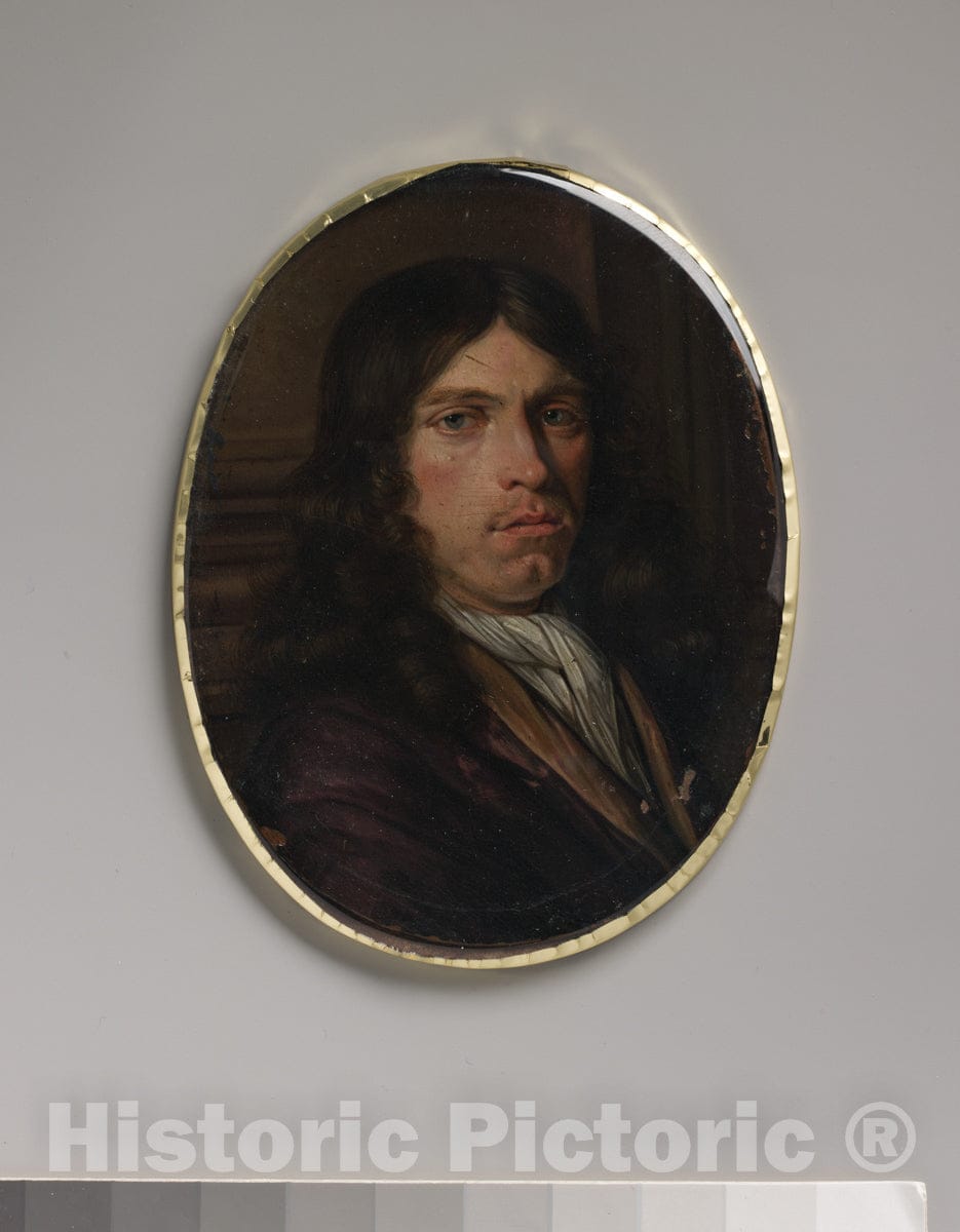 Art Print : Pieter Van Slingelandt - Portrait of a Man : Vintage Wall Art