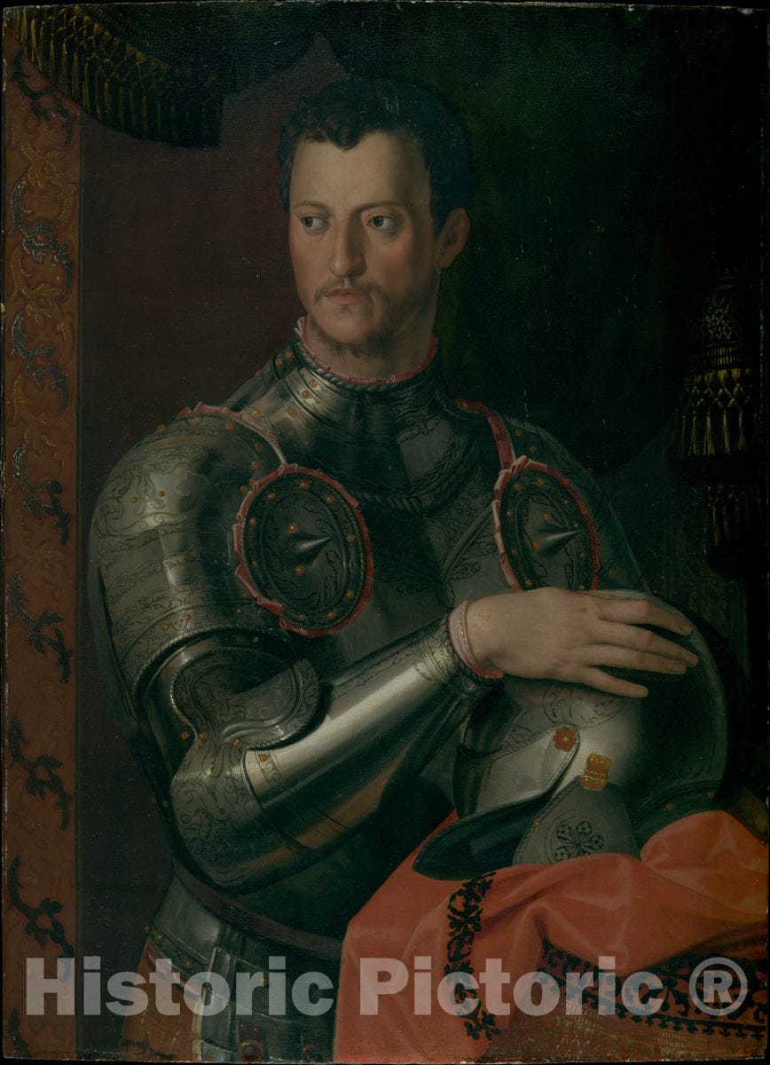 Art Print : Workshop of Bronzino - Cosimo I de' Medici (1519–1574) : Vintage Wall Art