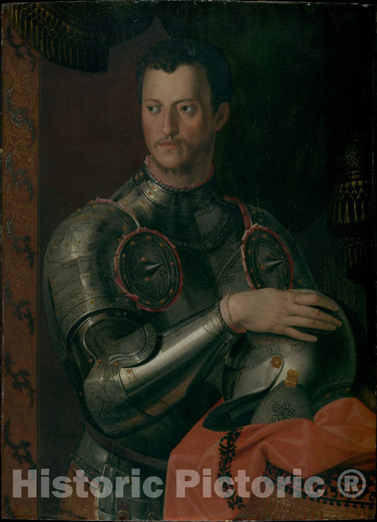 Art Print : Workshop of Bronzino - Cosimo I de' Medici (1519–1574) : Vintage Wall Art