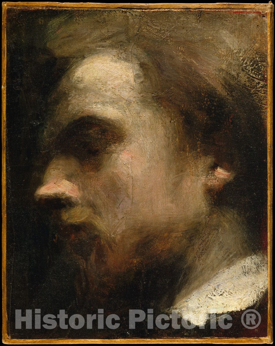 Art Print : Henri Fantin-Latour - Self-Portrait : Vintage Wall Art