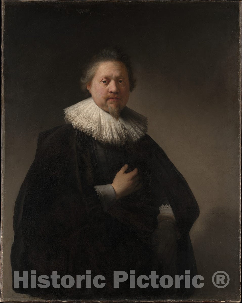 Art Print : Rembrandt (Rembrandt Van Rijn) - Portrait of a Man, Probably a Member of The Van Beresteyn Family : Vintage Wall Art