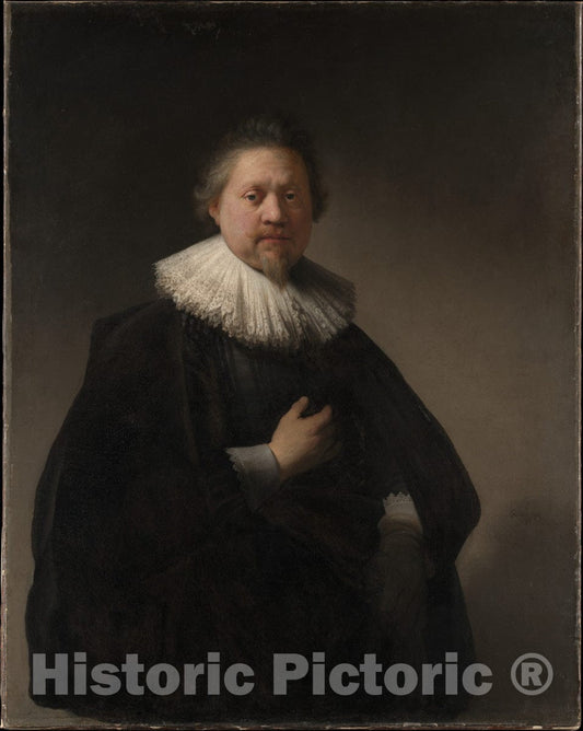 Art Print : Rembrandt (Rembrandt Van Rijn) - Portrait of a Man, Probably a Member of The Van Beresteyn Family : Vintage Wall Art