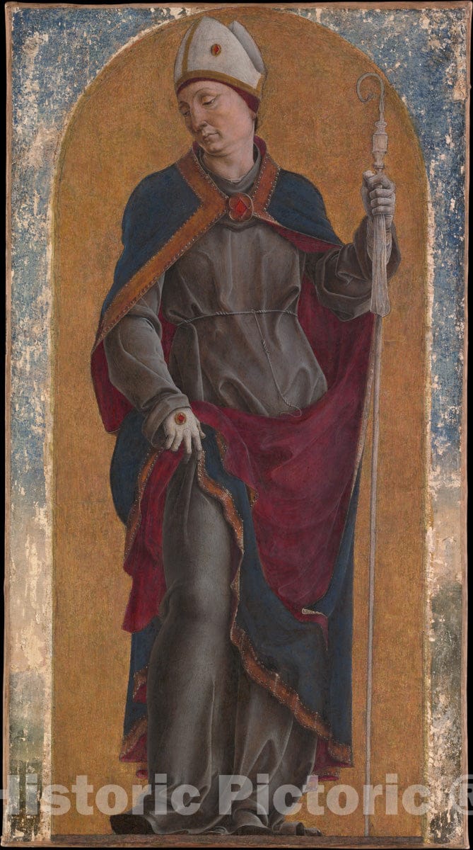 Art Print : Cosmè Tura (Cosimo di Domenico di Bonaventura) - Saint Louis of Toulouse : Vintage Wall Art