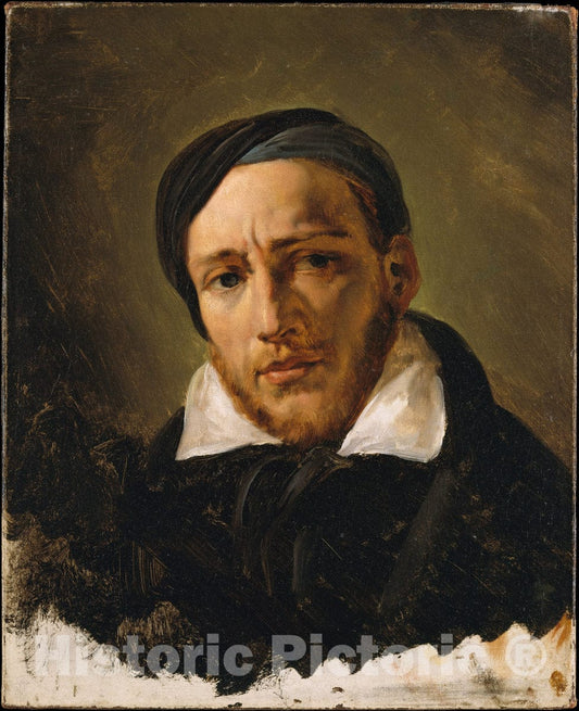 Art Print : Horace Vernet - Jean-Louis-André-Théodore Gericault (1791–1824) : Vintage Wall Art