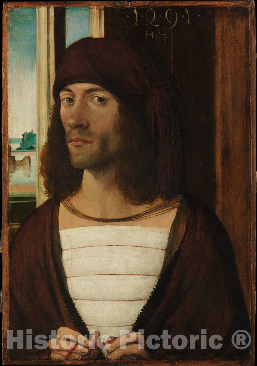 Art Print : German (Nuremberg) Painter - Portrait of a Man : Vintage Wall Art