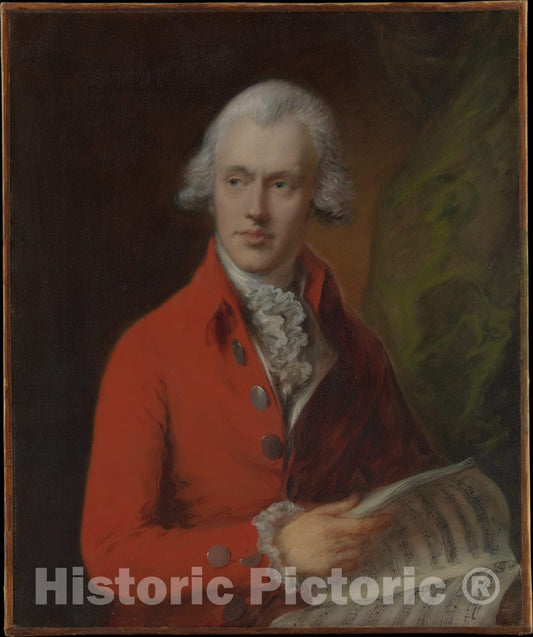 Art Print : Thomas Gainsborough - Charles Rousseau Burney (1747–1819) : Vintage Wall Art