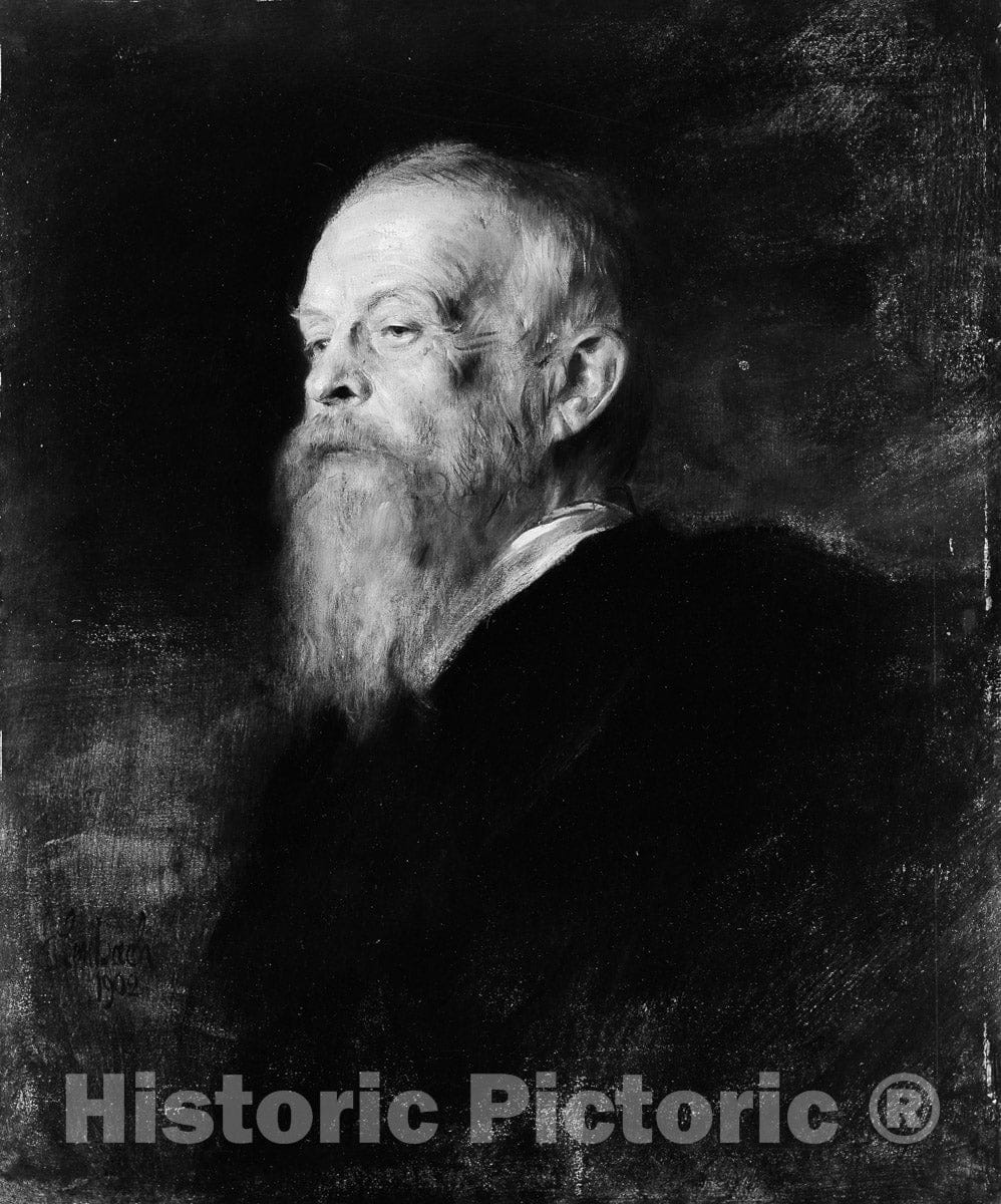 Art Print : Franz von Lenbach - Prince Regent Luitpold of Bavaria (1821–1912) : Vintage Wall Art