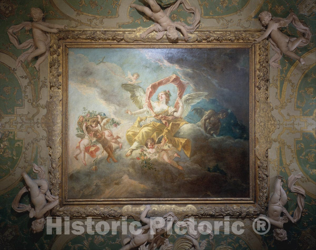 Art Print : Gaspare Diziani - Dawn : Vintage Wall Art