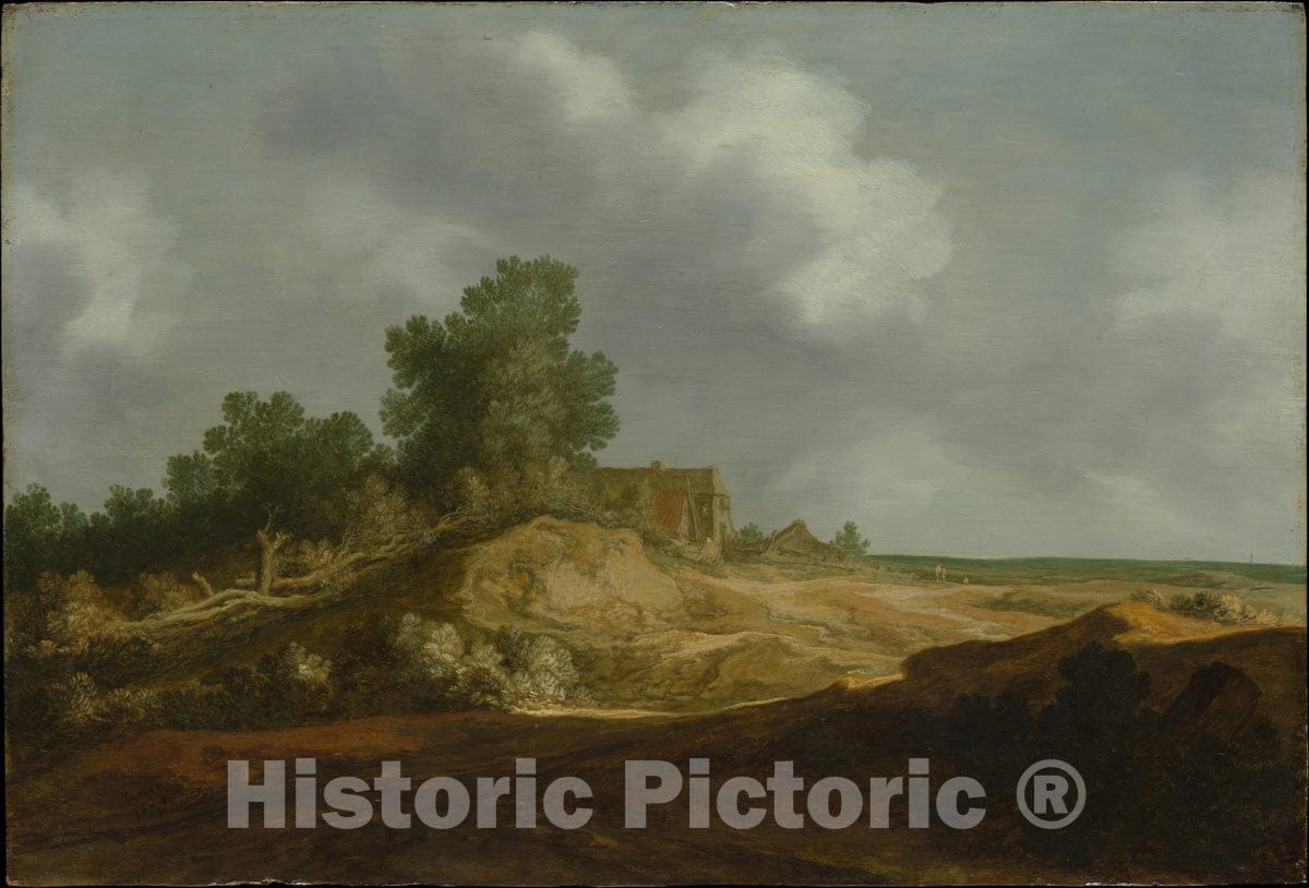 Art Print : Pieter de Molijn - Landscape with a Cottage : Vintage Wall Art