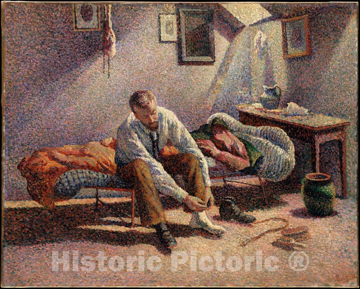 Art Print : Maximilien Luce - Morning, Interior : Vintage Wall Art