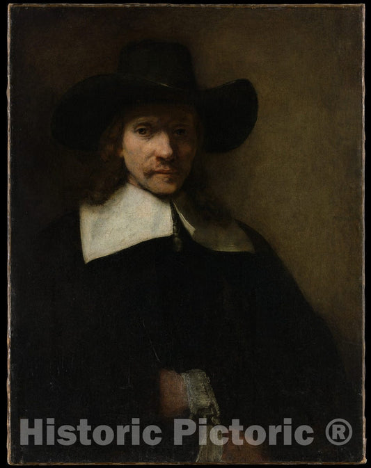 Art Print : Rembrandt (Rembrandt Van Rijn) - Portrait of a Man : Vintage Wall Art