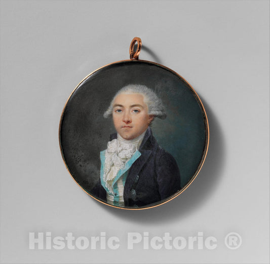 Art Print : Villers - A Man with The Initials JD : Vintage Wall Art