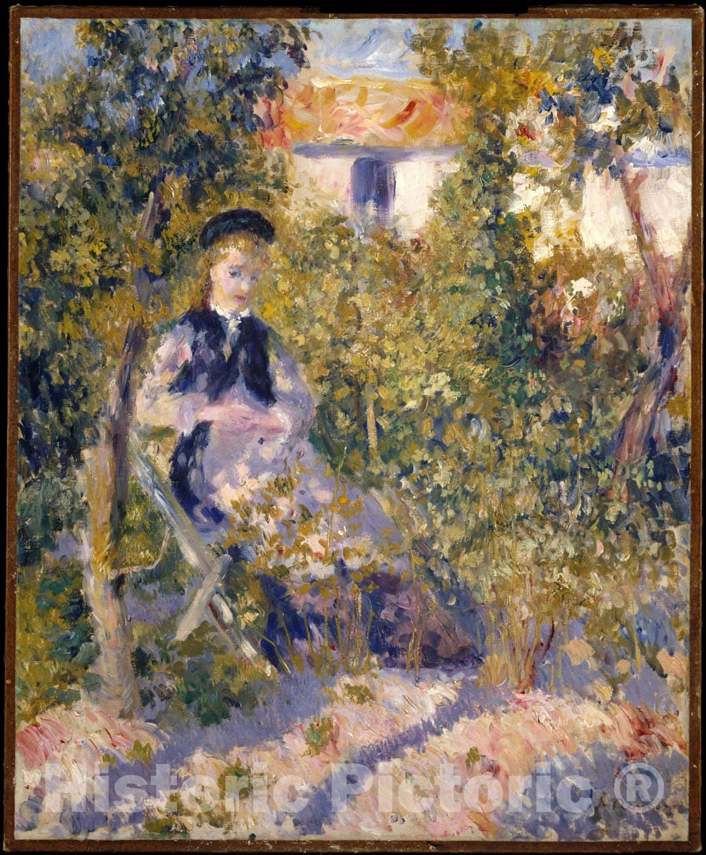 Art Print : Auguste Renoir - Nini in The Garden (Nini Lopez) : Vintage Wall Art
