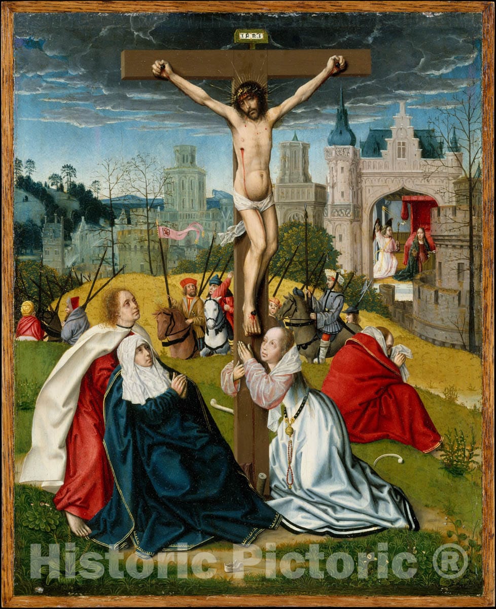 Art Print : Jan Provost - The Crucifixion : Vintage Wall Art
