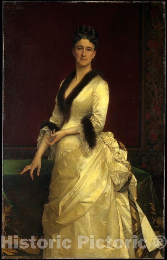Art Print : Alexandre Cabanel - Catharine Lorillard Wolfe (1828–1887) : Vintage Wall Art