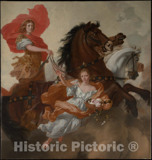 Art Print : Gerard de Lairesse - Apollo and Aurora : Vintage Wall Art