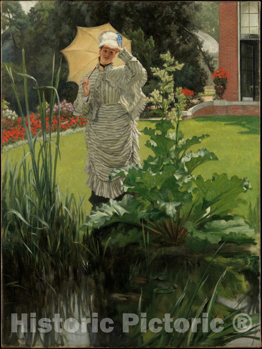 Art Print : James Tissot - Spring Morning : Vintage Wall Art