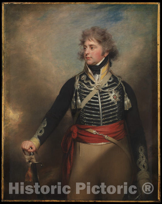 Art Print : Sir William Beechey - George IV (1762–1830), When Prince of Wales : Vintage Wall Art