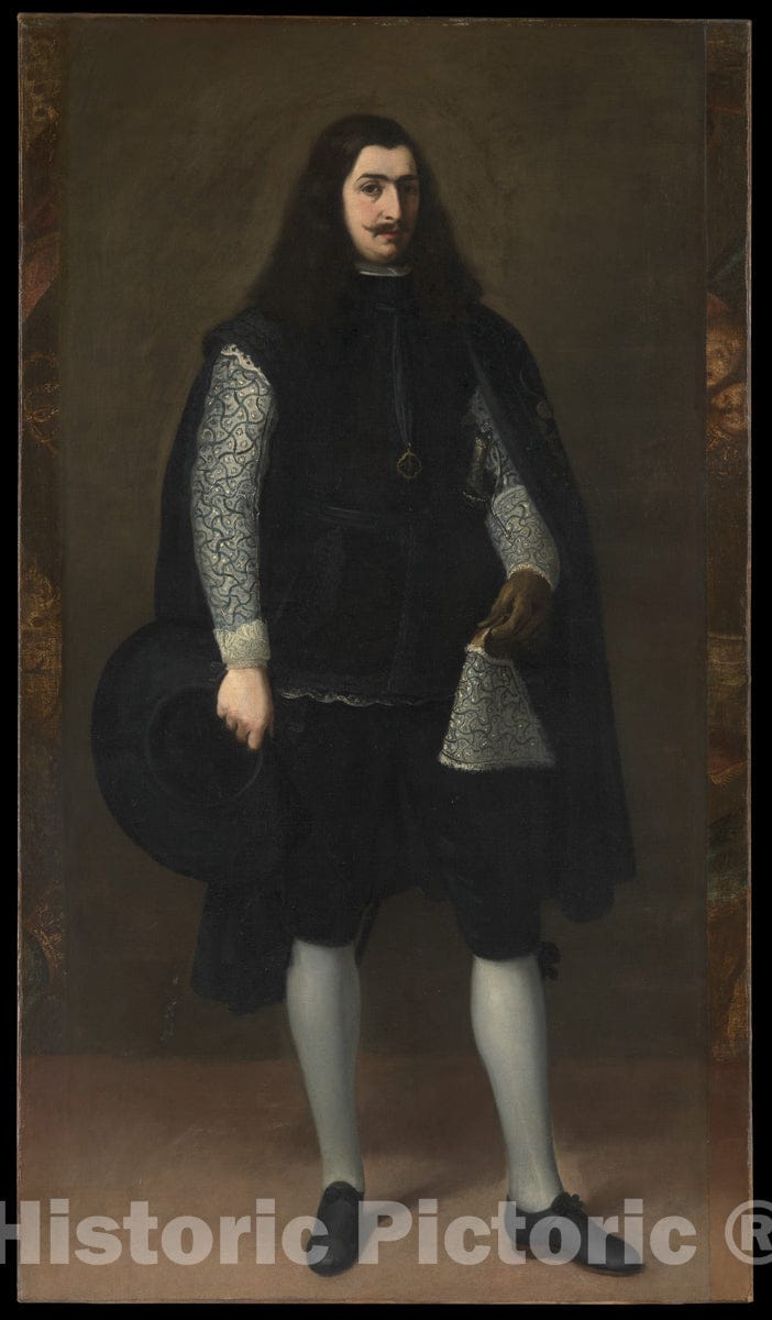 Art Print : Bartolomé Estebán Murillo - A Knight of Alcántara or Calatrava : Vintage Wall Art