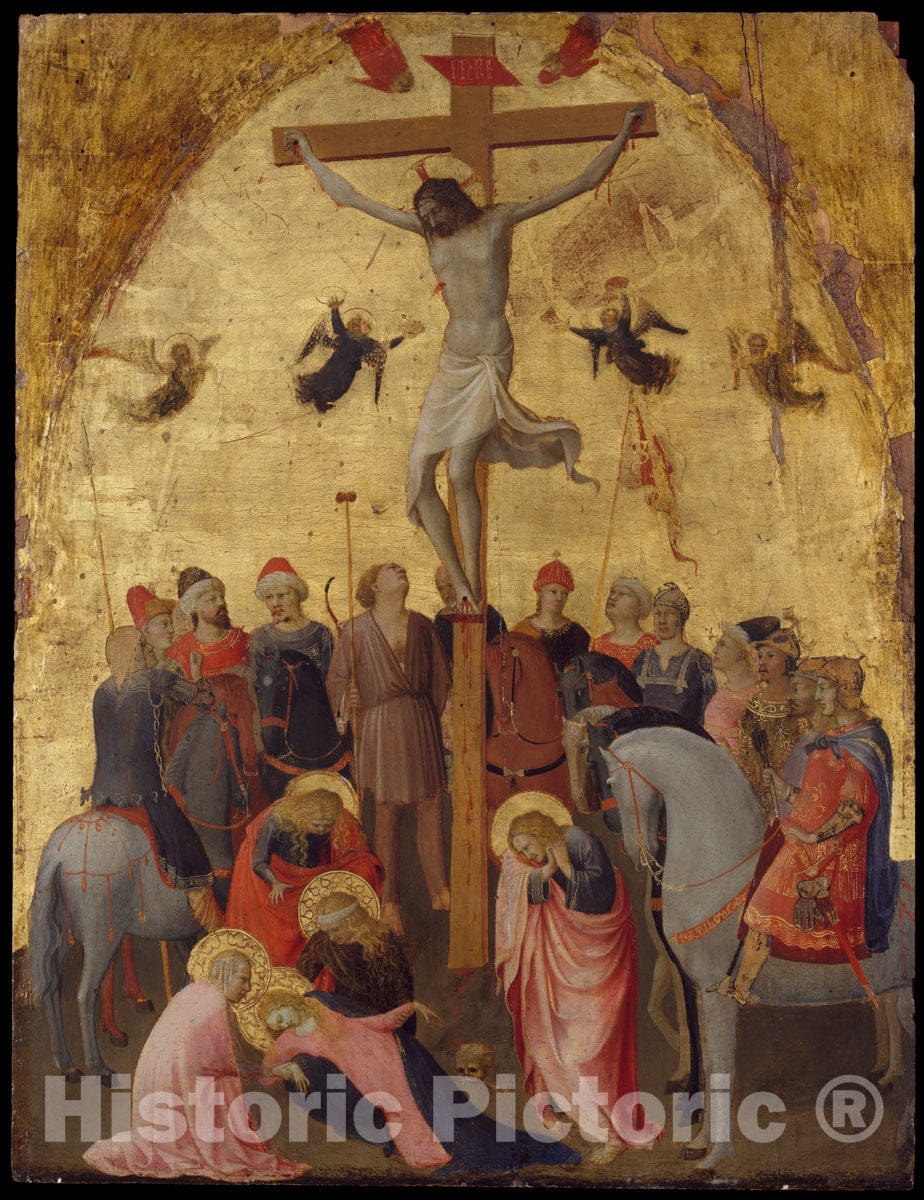 Art Print : Fra Angelico (Guido di Pietro) - The Crucifixion 2 : Vintage Wall Art