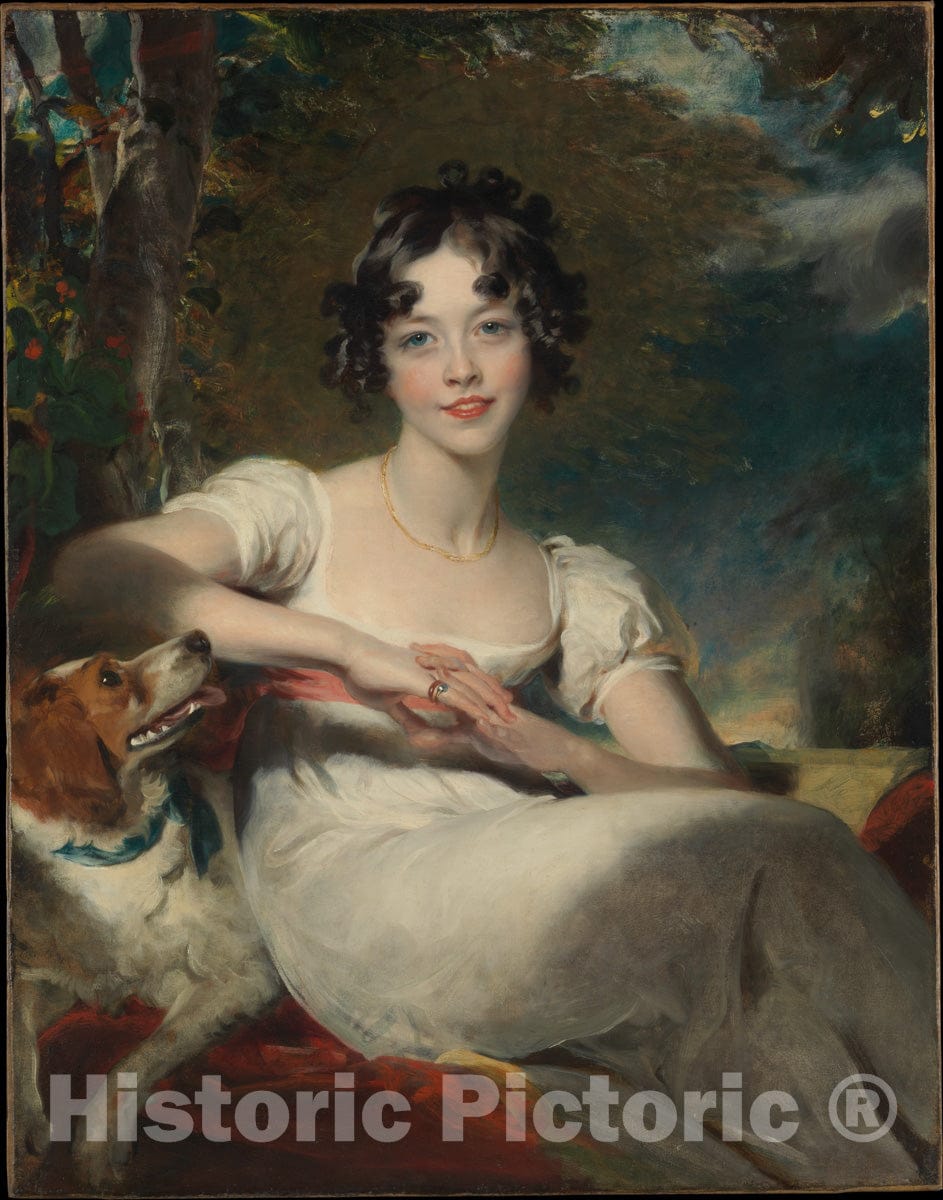 Art Print : Sir Thomas Lawrence - Lady Maria Conyngham (Died 1843) : Vintage Wall Art