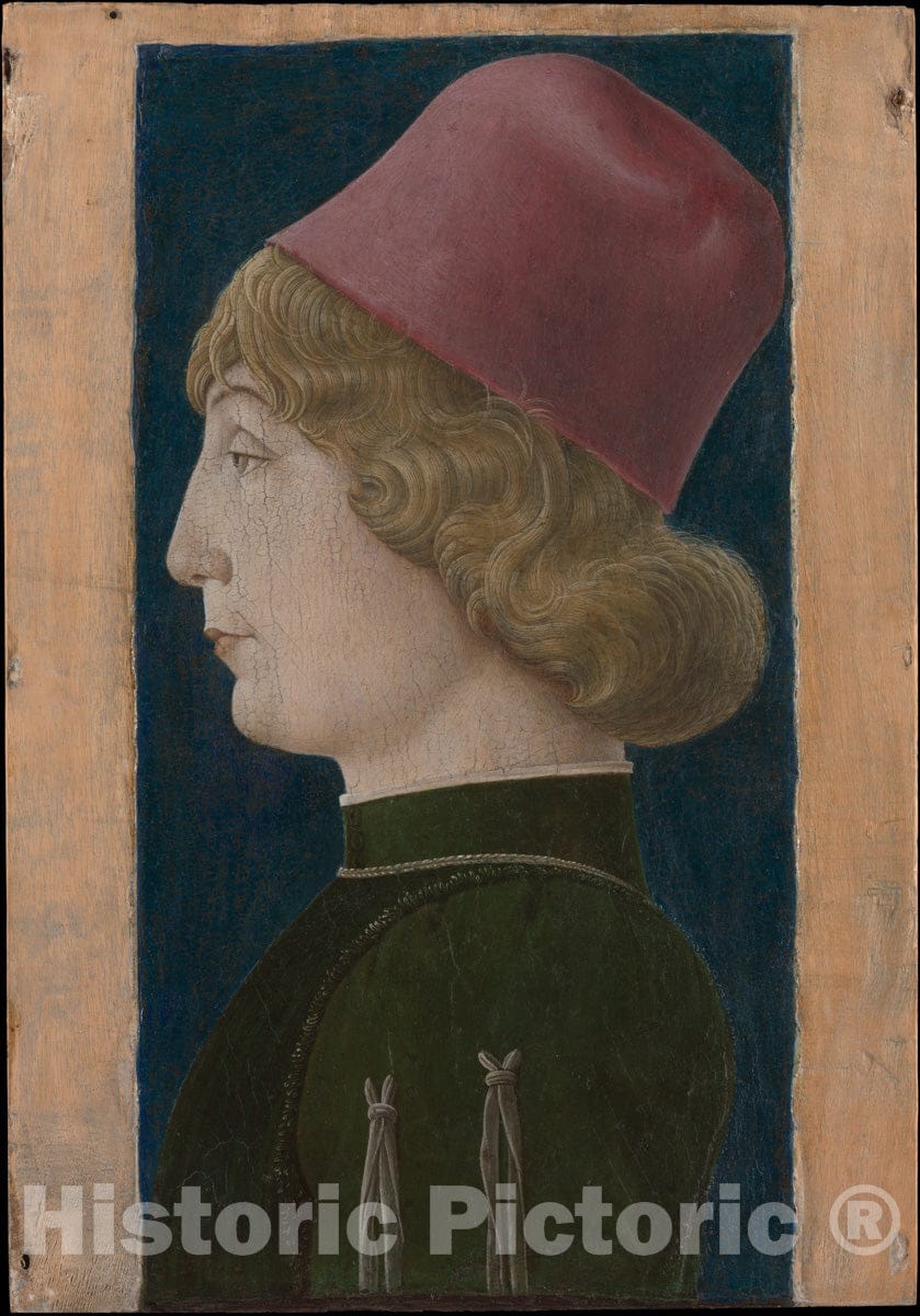 Art Print : Cosmè Tura (Cosimo di Domenico di Bonaventura) - Portrait of a Young Man : Vintage Wall Art