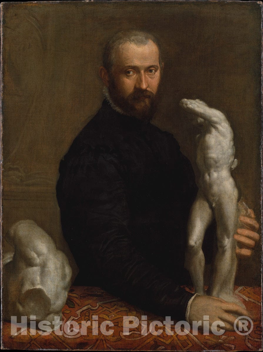 Art Print : Paolo Veronese (Paolo Caliari) - Alessandro Vittoria (1524/25–1608) : Vintage Wall Art