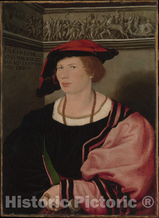Art Print : Hans Holbein The Younger - Benedikt von Hertenstein (Born About 1495, Died 1522) : Vintage Wall Art