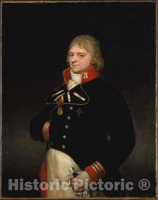 Art Print : Goya - Ignacio Garcini y Queralt (1752–1825), Brigadier of Engineers : Vintage Wall Art