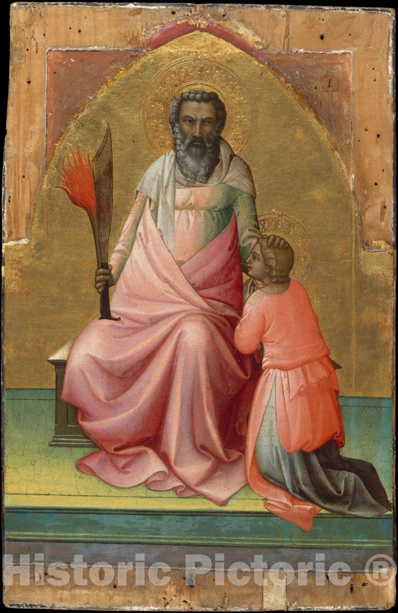 Art Print : Lorenzo Monaco (Piero di Giovanni) - Abraham : Vintage Wall Art