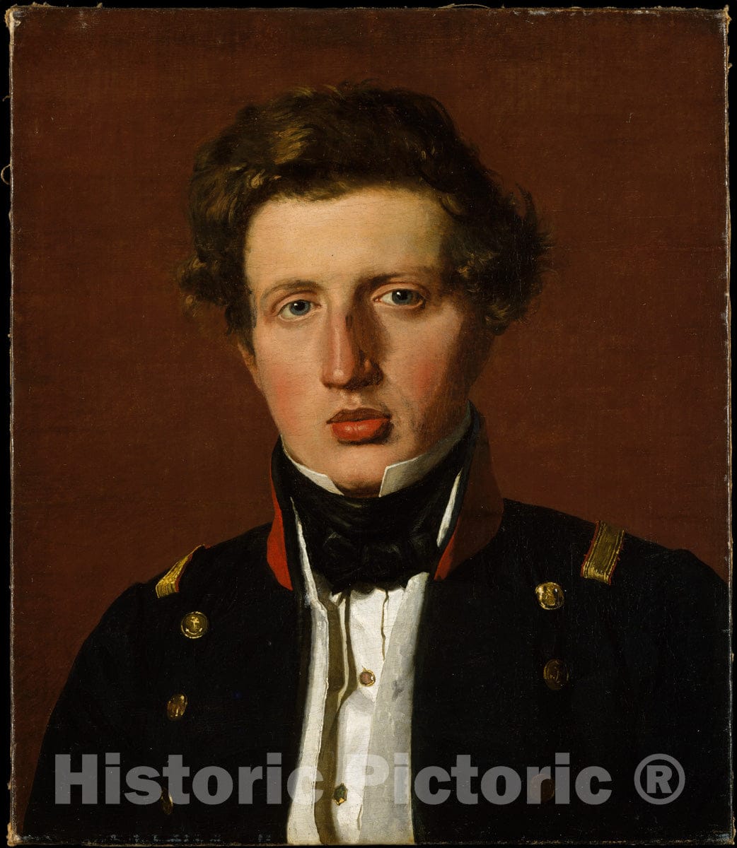 Art Print : Christen Købke - Valdemar Hjartvar Købke (1813–1893), The Artist's Brother : Vintage Wall Art