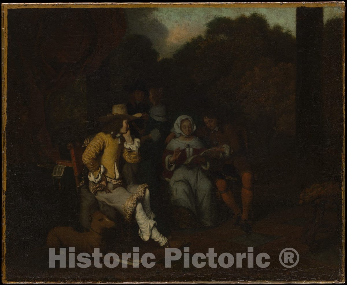 Art Print : Gerbrand Van den Eeckhout - A Musical Party : Vintage Wall Art